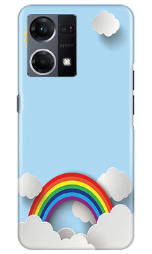 Rainbow Mobile Back Case for Oppo F21 Pro 4G (Design - 194)