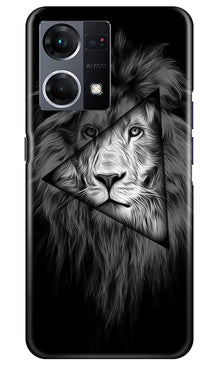 Lion Star Mobile Back Case for Oppo F21 Pro 4G (Design - 195)