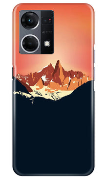 Mountains Mobile Back Case for Oppo F21 Pro 4G (Design - 196)