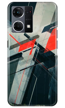 Modern Art Mobile Back Case for Oppo F21 Pro 4G (Design - 200)