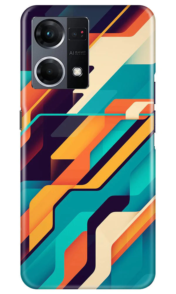 Modern Art Case for Oppo F21 Pro 4G (Design No. 202)