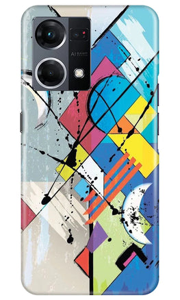 Modern Art Case for Oppo F21 Pro 4G (Design No. 204)
