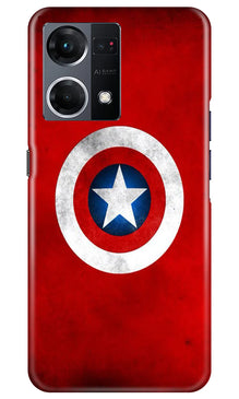 Captain America Mobile Back Case for Oppo F21 Pro 4G (Design - 249)