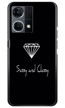 Sassy and Classy Mobile Back Case for Oppo F21 Pro 4G (Design - 233)