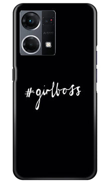 #GirlBoss Mobile Back Case for Oppo F21 Pro 4G (Design - 235)