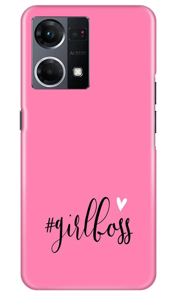 Girl Boss Pink Case for Oppo F21 Pro 4G (Design No. 238)