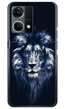 Lion Mobile Back Case for Oppo F21 Pro 4G (Design - 250)