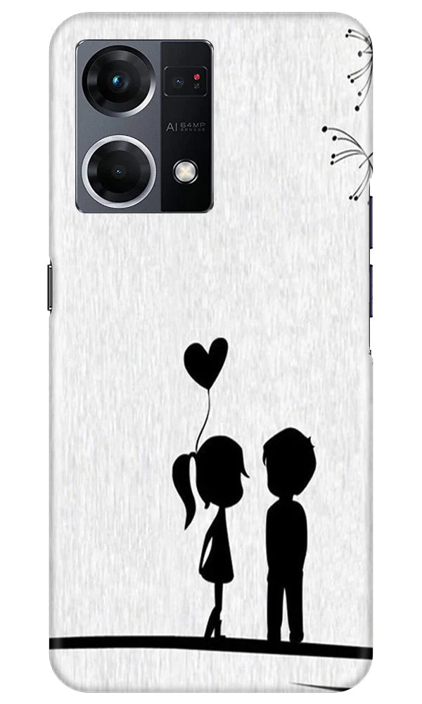 Cute Kid Couple Case for Oppo F21 Pro 4G (Design No. 252)
