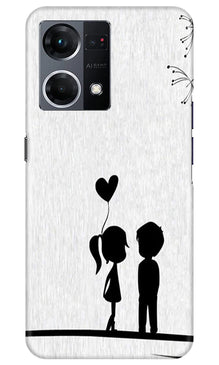 Cute Kid Couple Mobile Back Case for Oppo F21 Pro 4G (Design - 252)