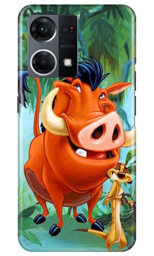 Timon and Pumbaa Mobile Back Case for Oppo F21 Pro 4G (Design - 267)