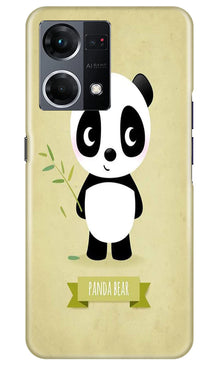 Panda Bear Mobile Back Case for Oppo F21 Pro 4G (Design - 279)