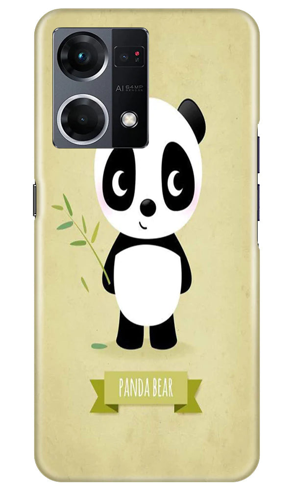 Panda Bear Mobile Back Case for Oppo F21 Pro 4G (Design - 279)