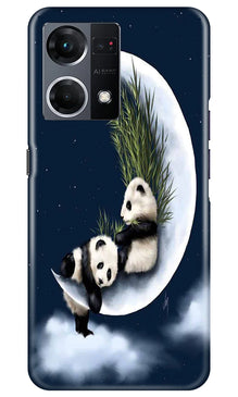 Panda Moon Mobile Back Case for Oppo F21 Pro 4G (Design - 280)