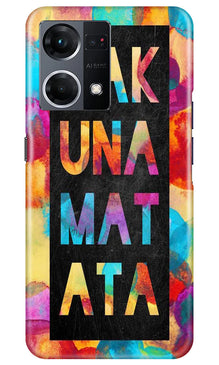 Hakuna Matata Mobile Back Case for Oppo F21 Pro 4G (Design - 285)