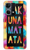 Hakuna Matata Mobile Back Case for Oppo F21 Pro 4G (Design - 285)