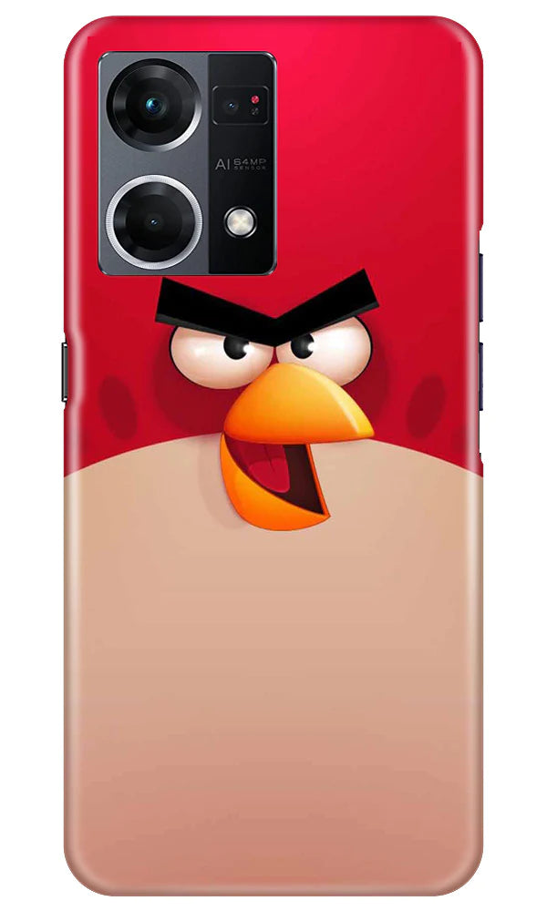 Angry Bird Red Mobile Back Case for Oppo F21 Pro 4G (Design - 287)