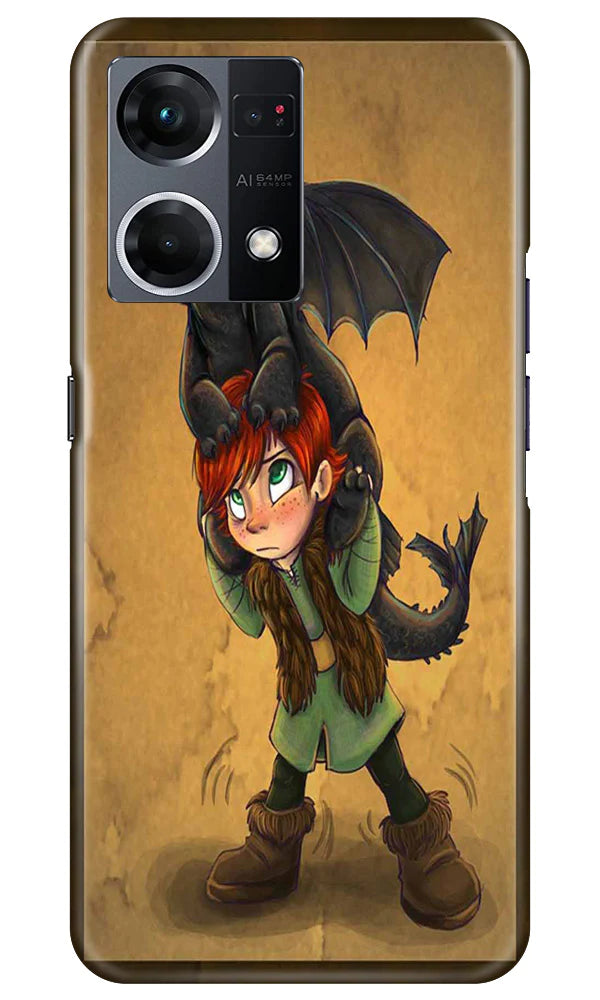 Dragon Mobile Back Case for Oppo F21 Pro 4G (Design - 298)