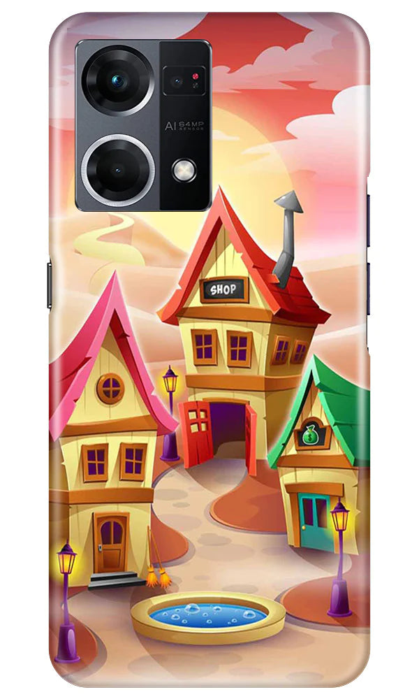 Sweet Home Mobile Back Case for Oppo F21 Pro 4G (Design - 300)