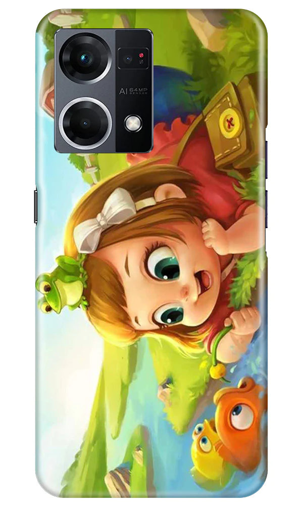 Baby Girl Mobile Back Case for Oppo F21 Pro 4G (Design - 301)