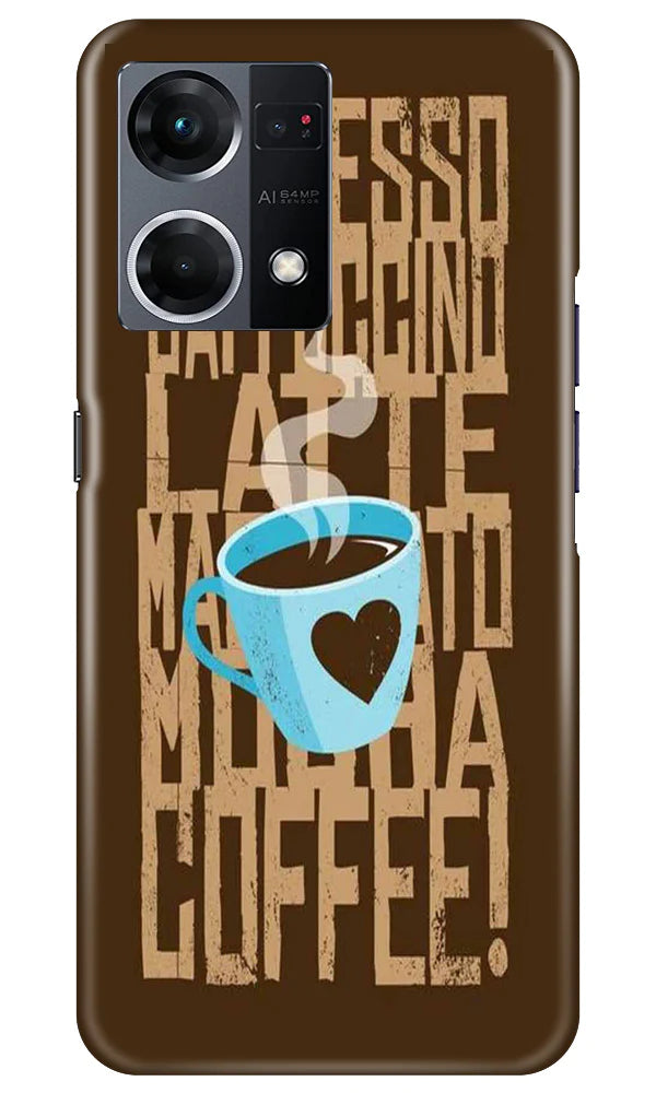 Love Coffee Mobile Back Case for Oppo F21 Pro 4G (Design - 311)