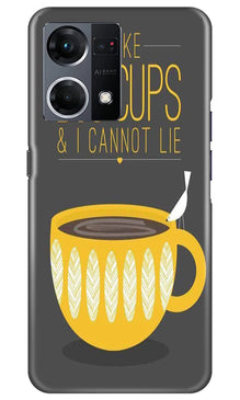 Big Cups Coffee Mobile Back Case for Oppo F21 Pro 4G (Design - 312)
