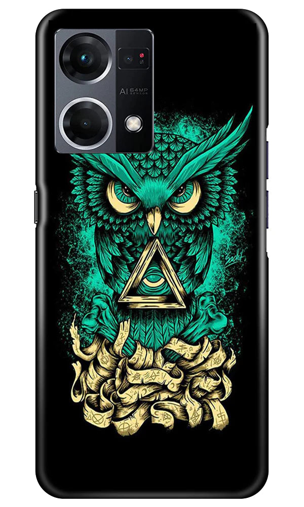 Owl Mobile Back Case for Oppo F21 Pro 4G (Design - 317)