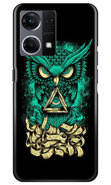 Owl Mobile Back Case for Oppo F21 Pro 4G (Design - 317)