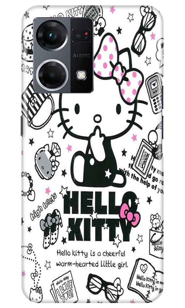 Hello Kitty Mobile Back Case for Oppo F21 Pro 4G (Design - 320)