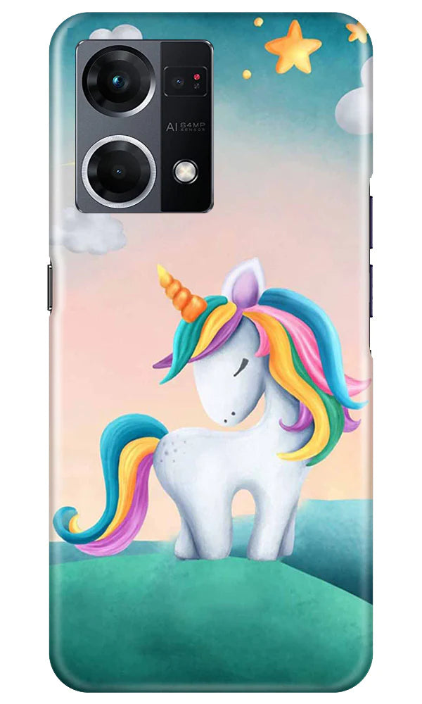 Unicorn Mobile Back Case for Oppo F21 Pro 4G (Design - 325)