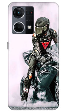 Biker Mobile Back Case for Oppo F21 Pro 4G (Design - 342)