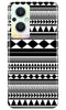 Black white Pattern Case for Oppo F21 Pro 5G