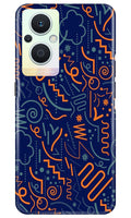 Line Art Baground Case for Oppo F21 Pro 5G