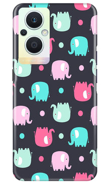 Elephant Baground Mobile Back Case for Oppo F21 Pro 5G (Design - 44)