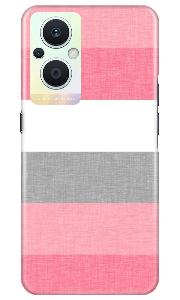 Pink white pattern Case for Oppo F21 Pro 5G