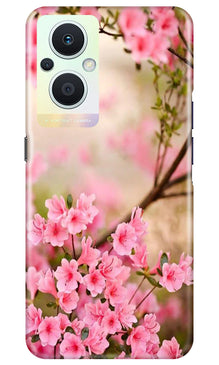 Pink flowers Mobile Back Case for Oppo F21 Pro 5G (Design - 69)