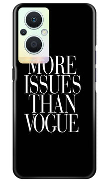 More Issues than Vague Mobile Back Case for Oppo F21 Pro 5G (Design - 74)