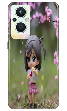 Cute Girl Mobile Back Case for Oppo F21 Pro 5G (Design - 92)