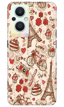 Love Paris Mobile Back Case for Oppo F21 Pro 5G  (Design - 103)