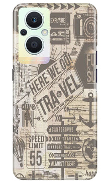 Travel Mobile Back Case for Oppo F21 Pro 5G  (Design - 104)