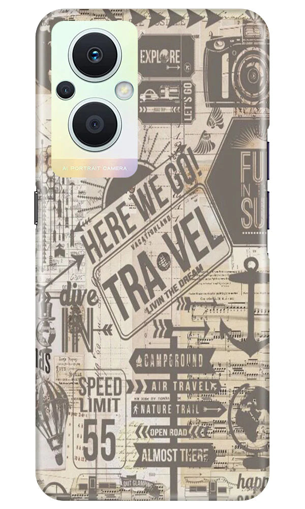 Travel Case for Oppo F21 Pro 5G  (Design - 104)