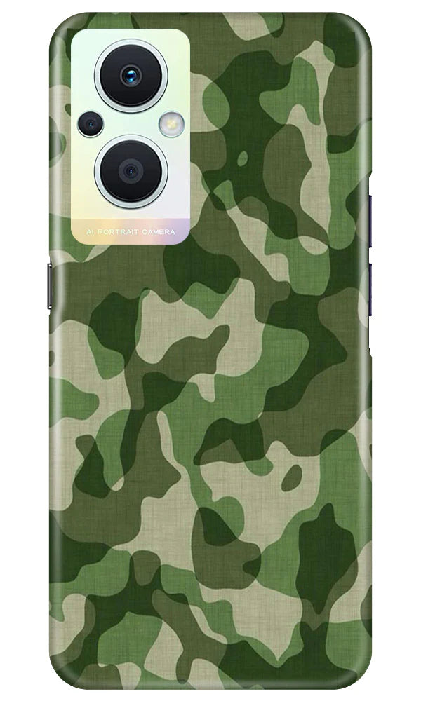 Army Camouflage Case for Oppo F21 Pro 5G  (Design - 106)
