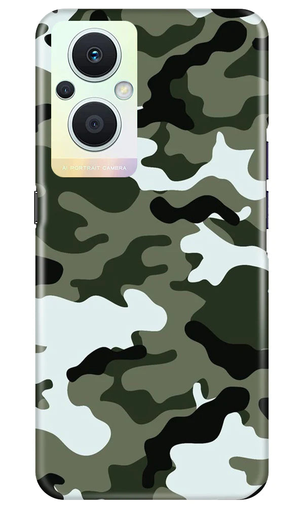 Army Camouflage Case for Oppo F21 Pro 5G  (Design - 108)