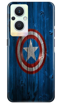 Captain America Superhero Mobile Back Case for Oppo F21 Pro 5G  (Design - 118)