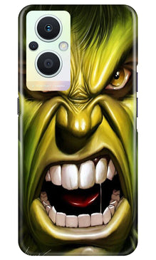 Hulk Superhero Mobile Back Case for Oppo F21 Pro 5G  (Design - 121)