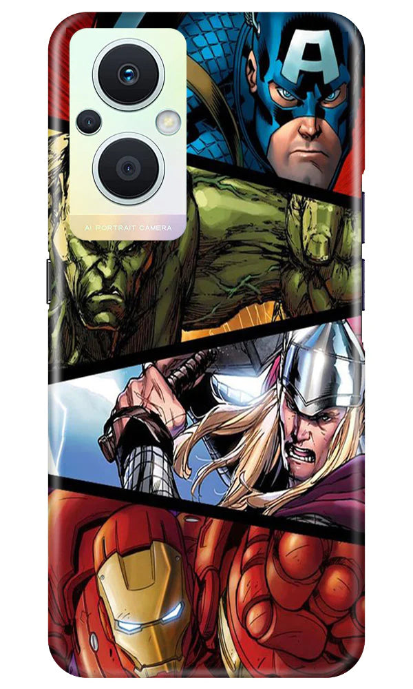 Avengers Superhero Case for Oppo F21 Pro 5G  (Design - 124)