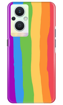 Multi Color Baground Mobile Back Case for Oppo F21 Pro 5G  (Design - 139)