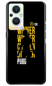 Pubg Winner Winner Mobile Back Case for Oppo F21 Pro 5G  (Design - 146)