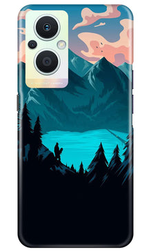 Mountains Mobile Back Case for Oppo F21 Pro 5G (Design - 155)