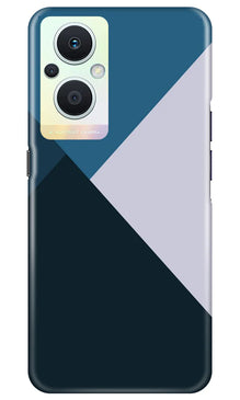 Blue Shades Mobile Back Case for Oppo F21 Pro 5G (Design - 157)