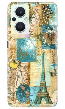 Travel Eiffel Tower Mobile Back Case for Oppo F21 Pro 5G (Design - 175)
